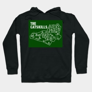 The Catskills Map Art Hoodie